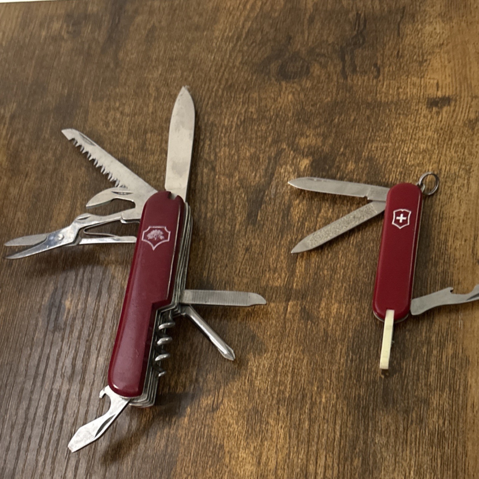 Victorinox Red Stainless Steel Multi-Tool Knife & Corkscrew Swiss Army Style