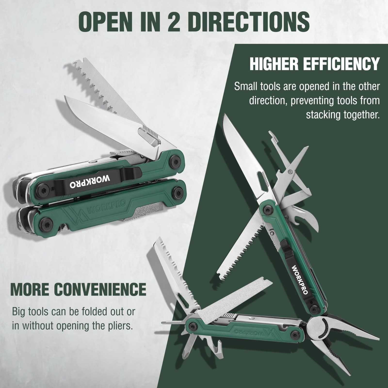 18-in-1 Multi Tool Pliers – Stainless Steel EDC Multitool, Pocket Knife, Camping