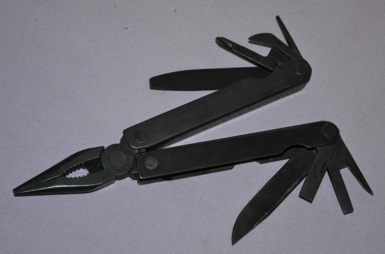 Vintage Leatherman Black Oxide Tool Multi-Tool Knife & Other Tools USA — Rare
