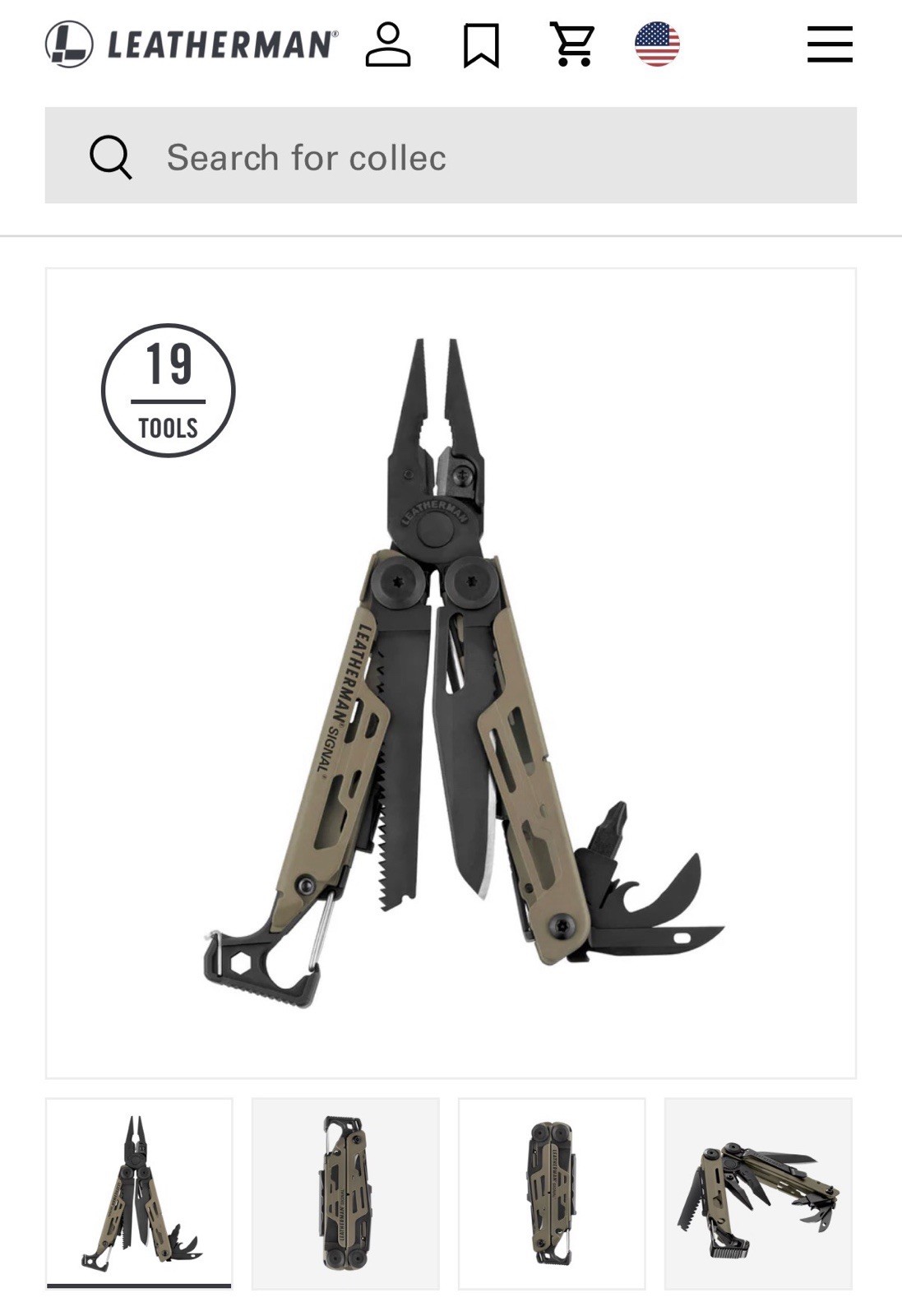Leatherman Signal Multi-Tool Coyote Tan