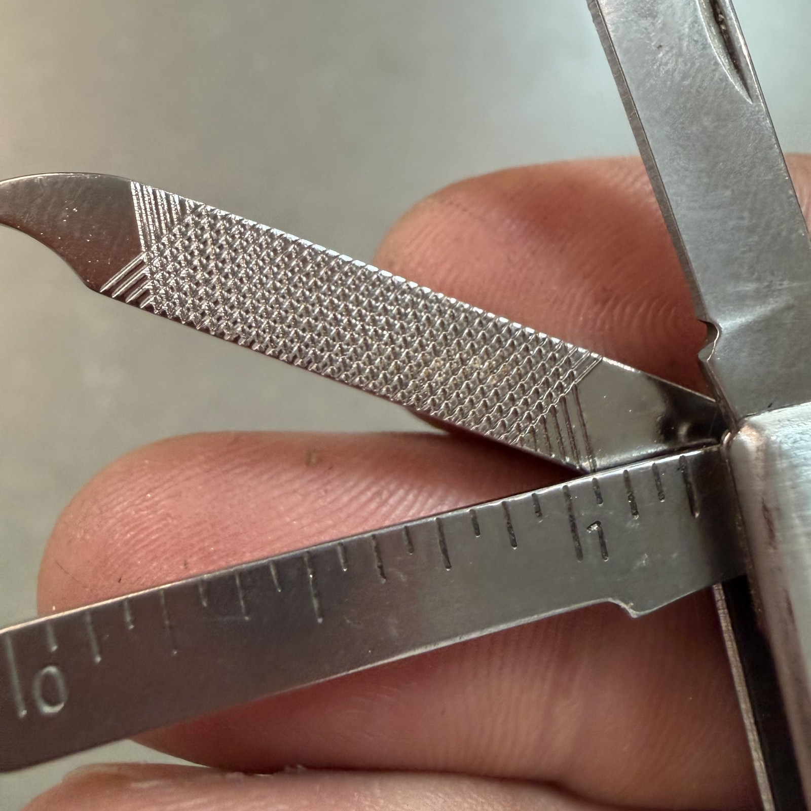 Sheffield Keychain Multi Tool Knife Scissors File Bottle Opener Stainless EDC