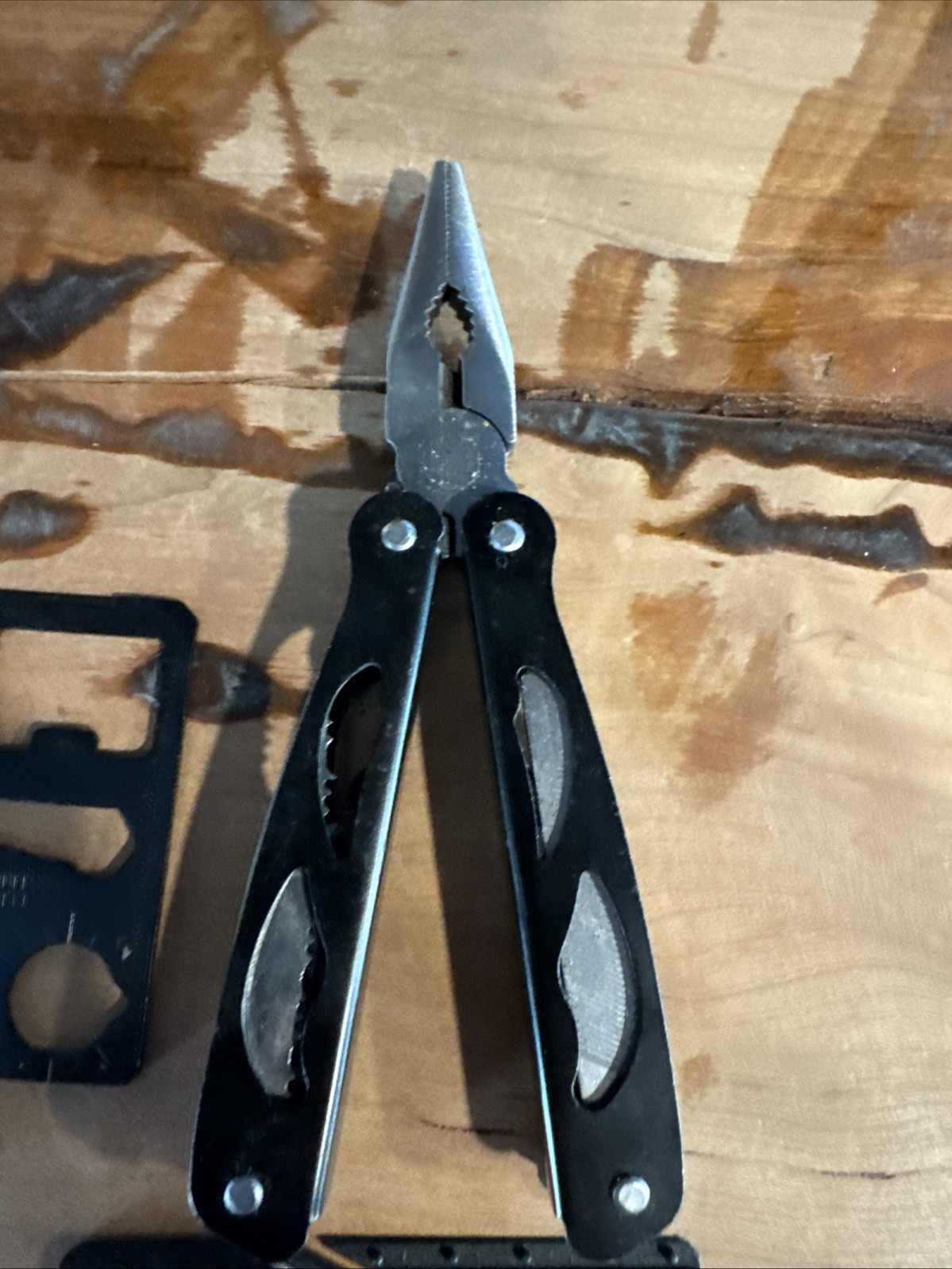 Sheffield Multi-tool Pliers (Black) Plain & Serrated Blade File Screwdrivers