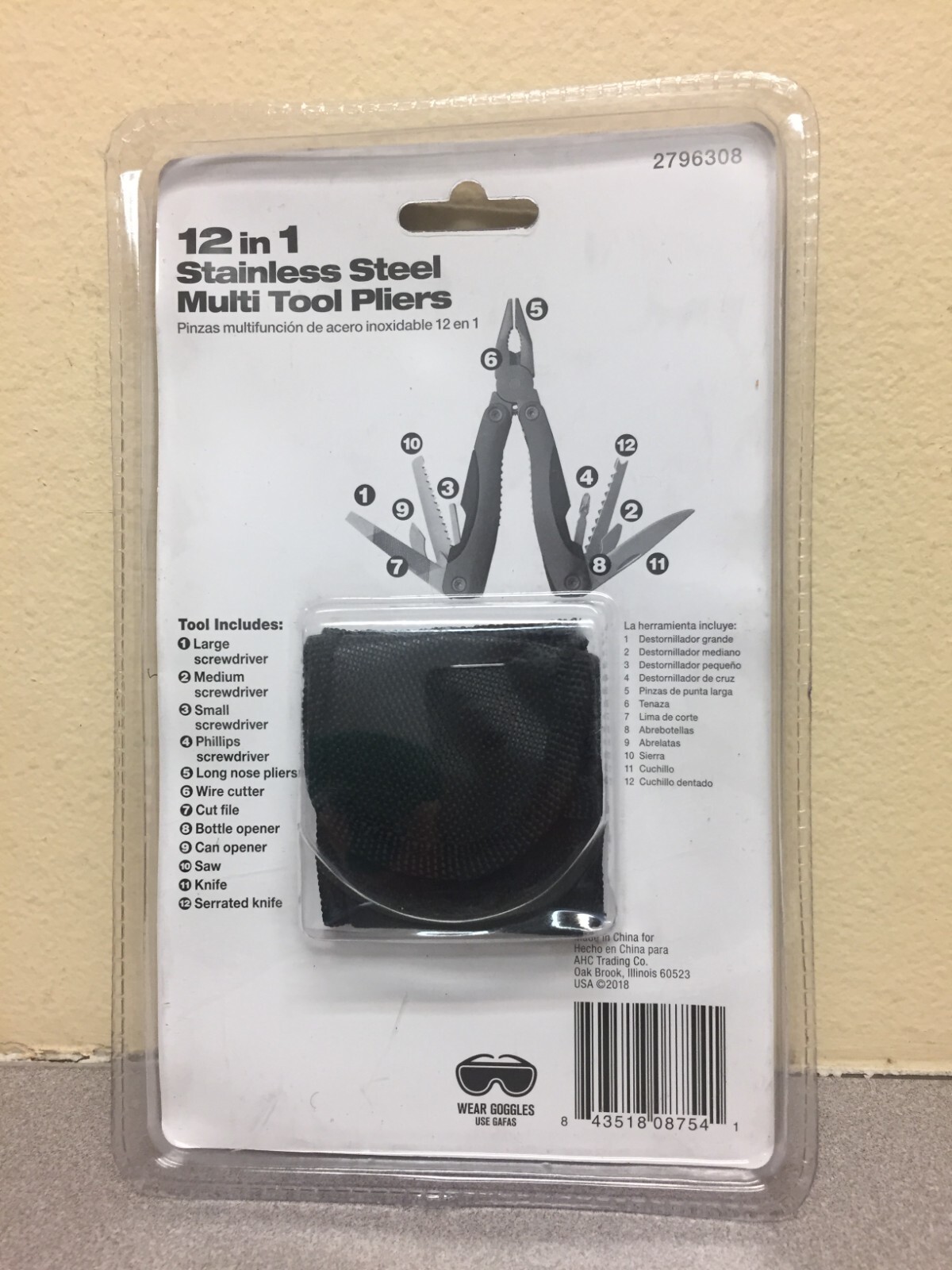 Steel Grip DR76544 Stainless Steel 12-in-1 Combination Pliers