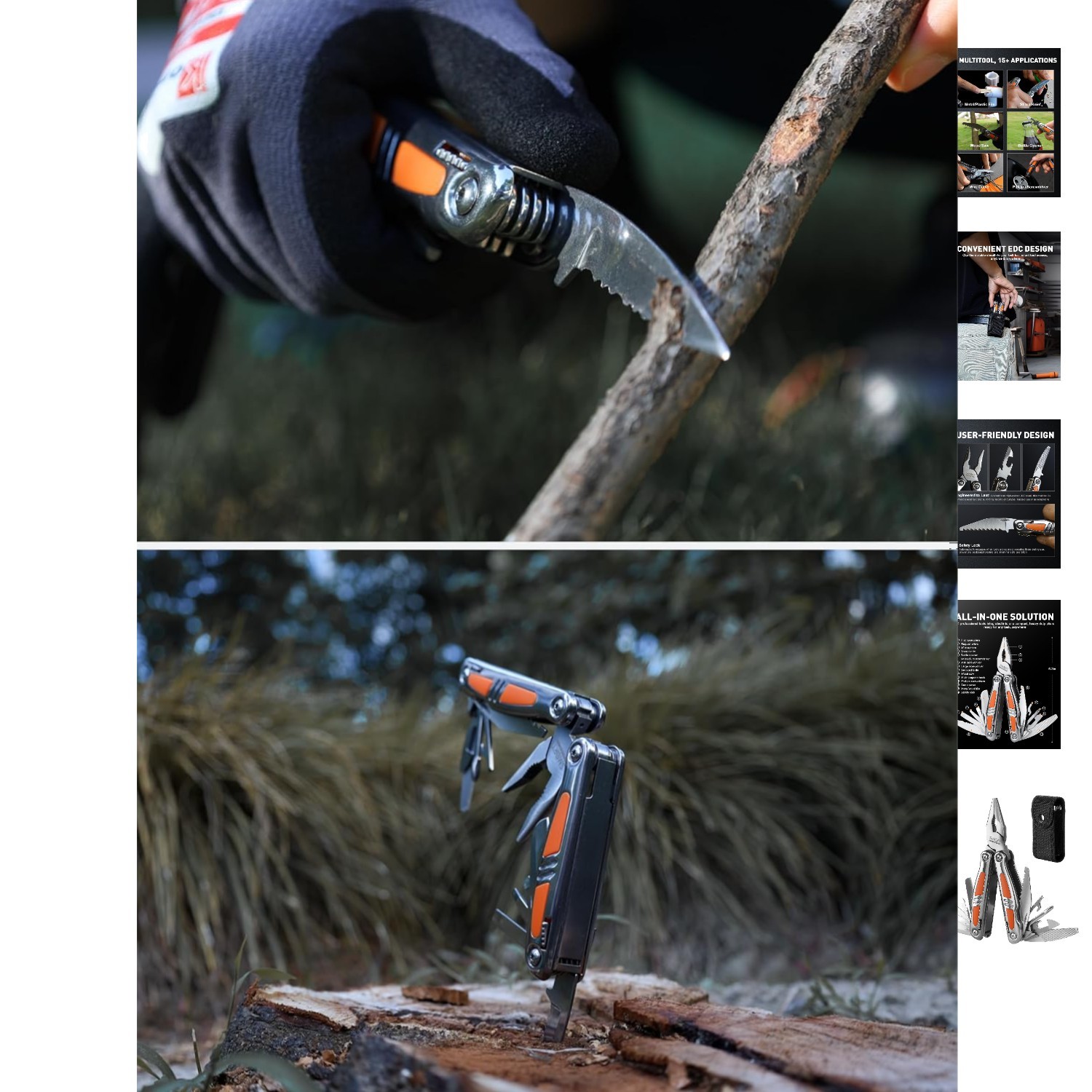 14-in-1 Stainless Steel Multitool Pliers with Sheath | Perfect for Camping