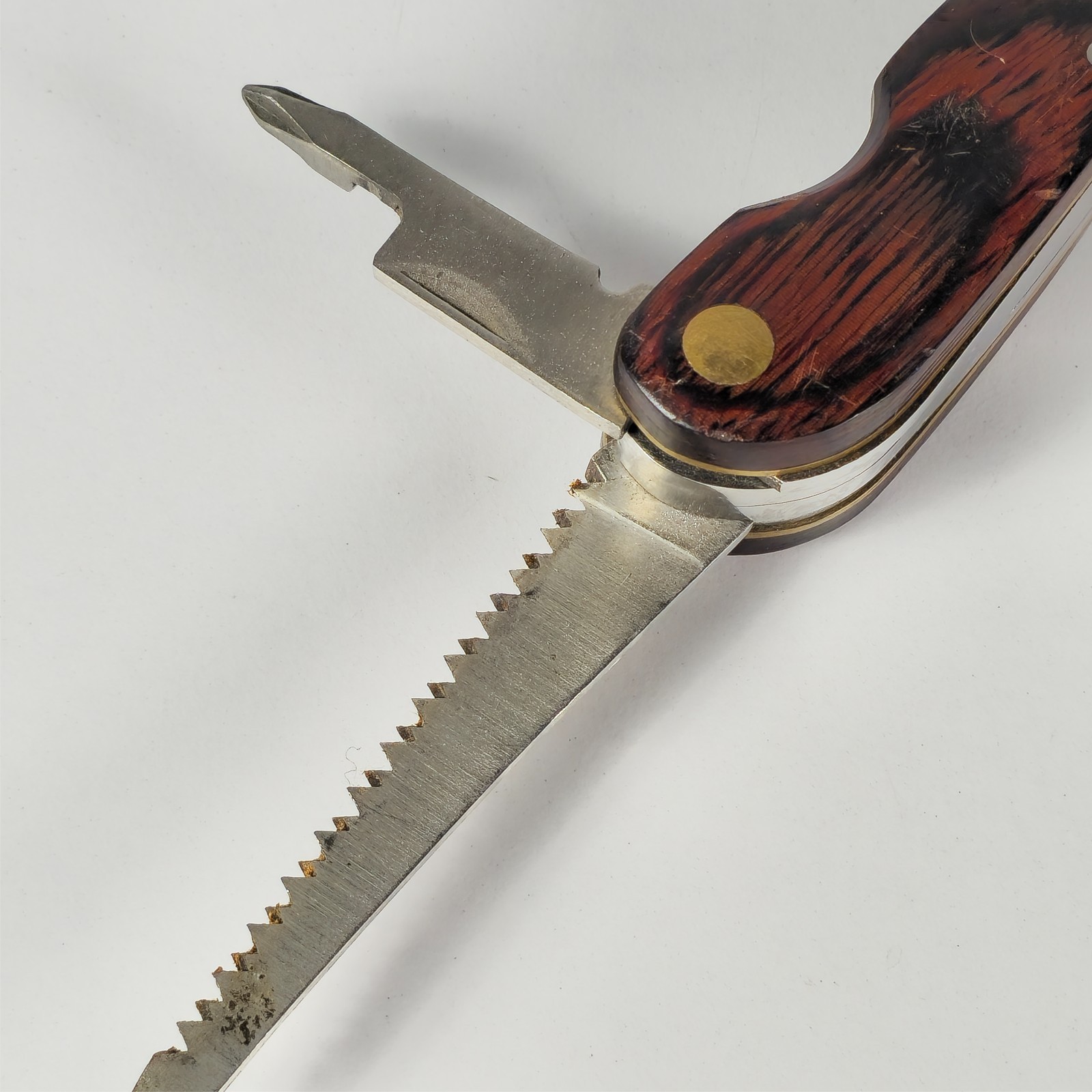 HUSKY 25 Years 25th Anniversary Limited Edition Multi-Tool Brass Wood vintage