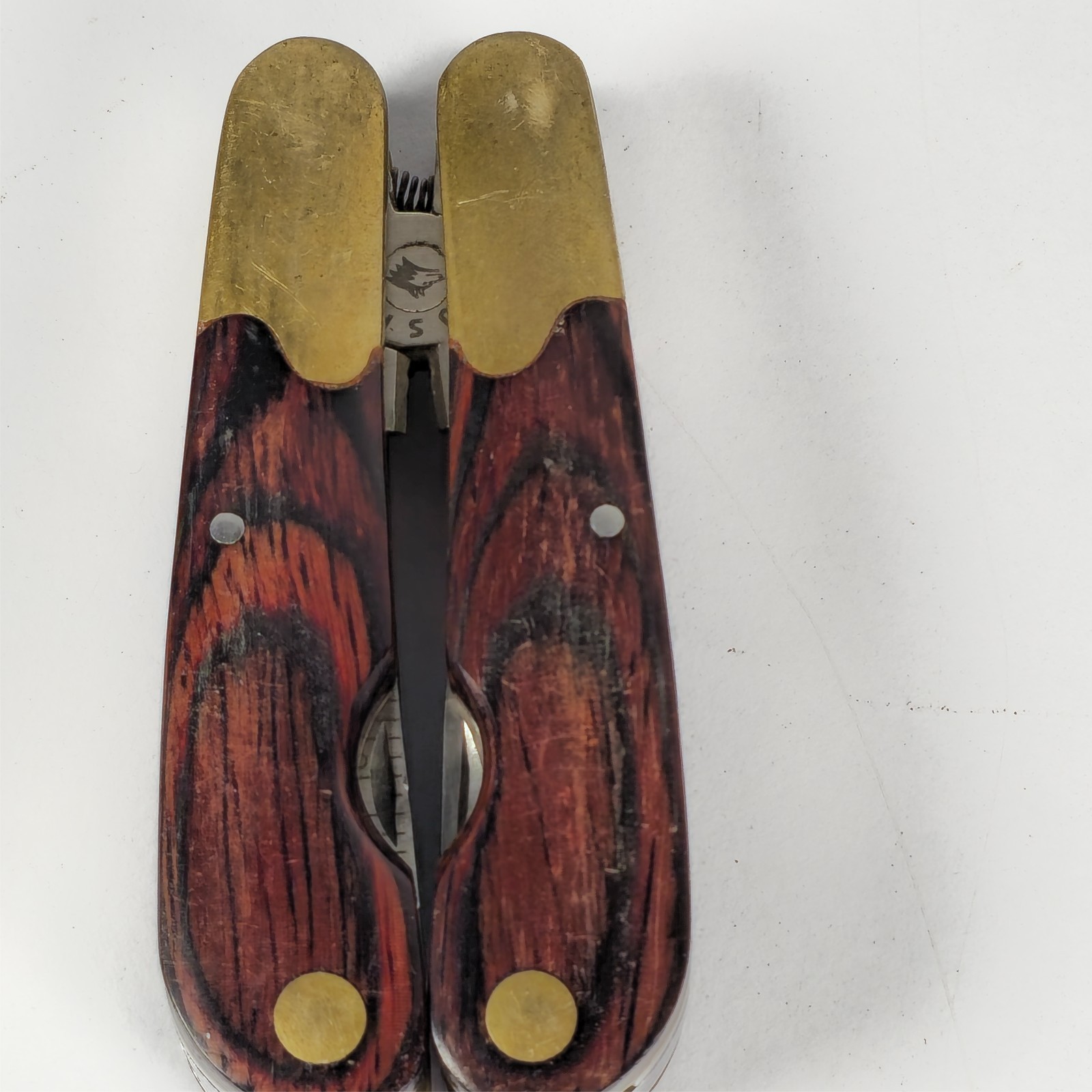 HUSKY 25 Years 25th Anniversary Limited Edition Multi-Tool Brass Wood vintage