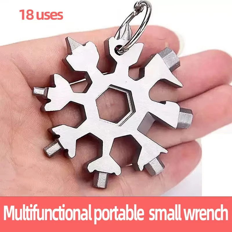 Multifunctional Snowflake Wrench Tool Steel Octagonal Hexagon Portable 18 in One