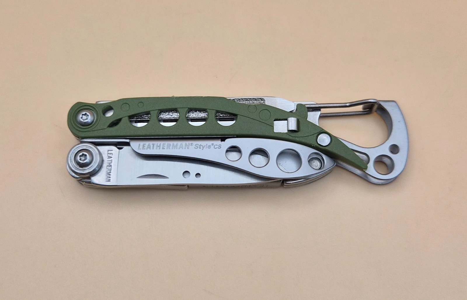 Retired Leatherman STYLE CS Green Multi-Tool Good Condition (004)