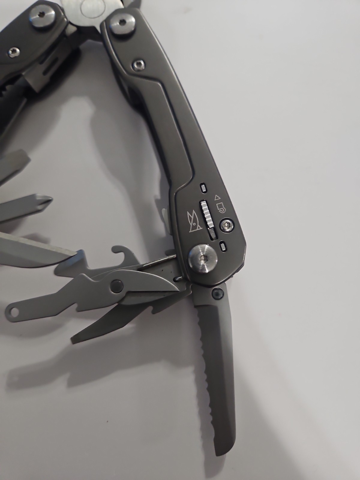 GERBER Resolve Multi Tool Leatherman Pliers Camping Hiking Hunting Titanium Gray