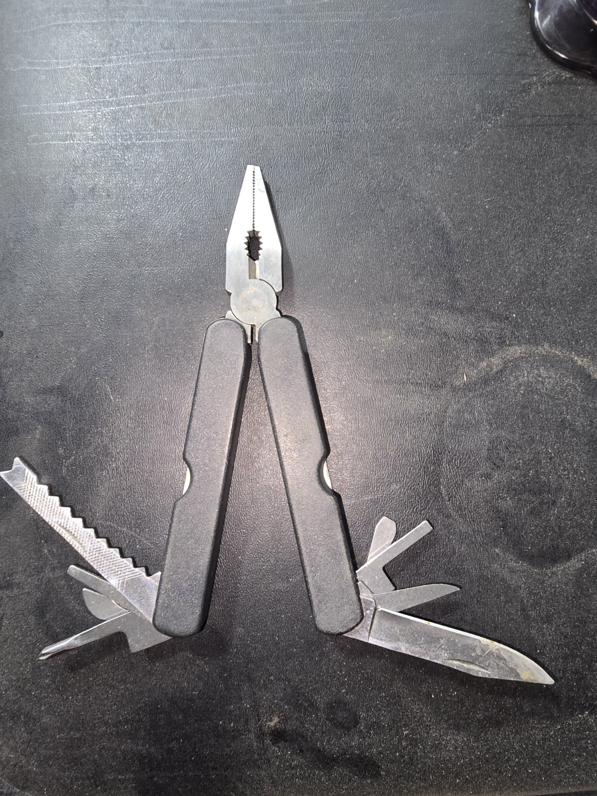 New Black Multi-Tool with Black Nylon Belt Sheath