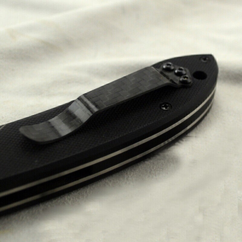 Carbon Fiber Pocket Back Clip for Spyderco C81 Paramilitary 2 C223 C11 C10 Knife