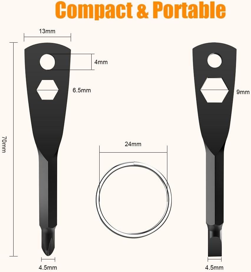 Llavero Destornillador 4 en 1 Regalo Hombre Navidad Phillips Ranura Hexagonal