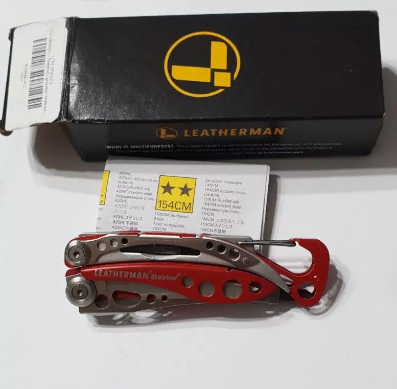 🔥 Leatherman Skeletool New Retired Rare Red (Not Rx) Limited Edition Very Rare