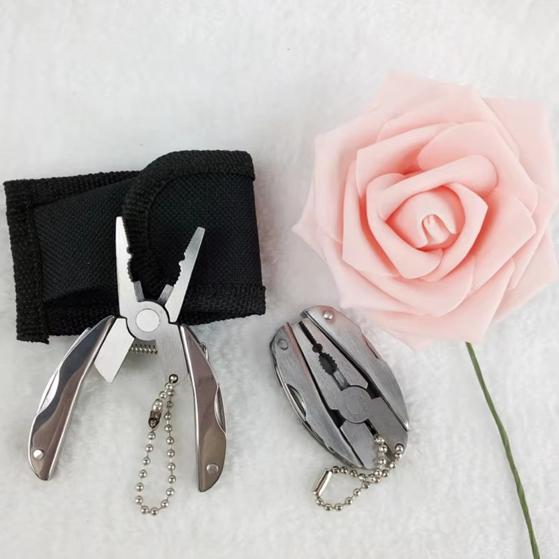 Portable Multitool Pliers Self Locking Stainless Steel Folding Pocket EDC Tool*