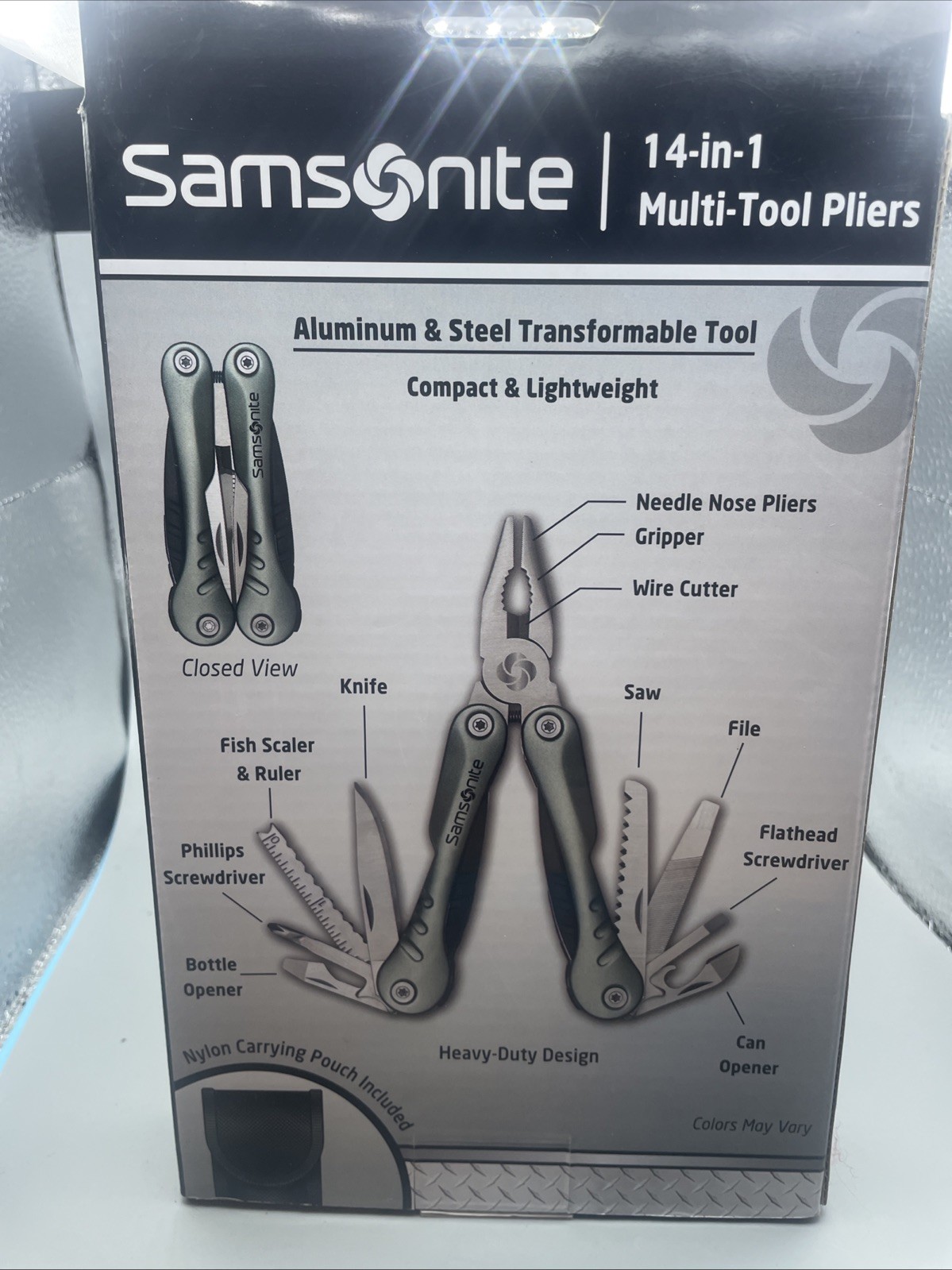 vintage NOS Samsonite Multi-Tool Pliers, 14-in-1 –