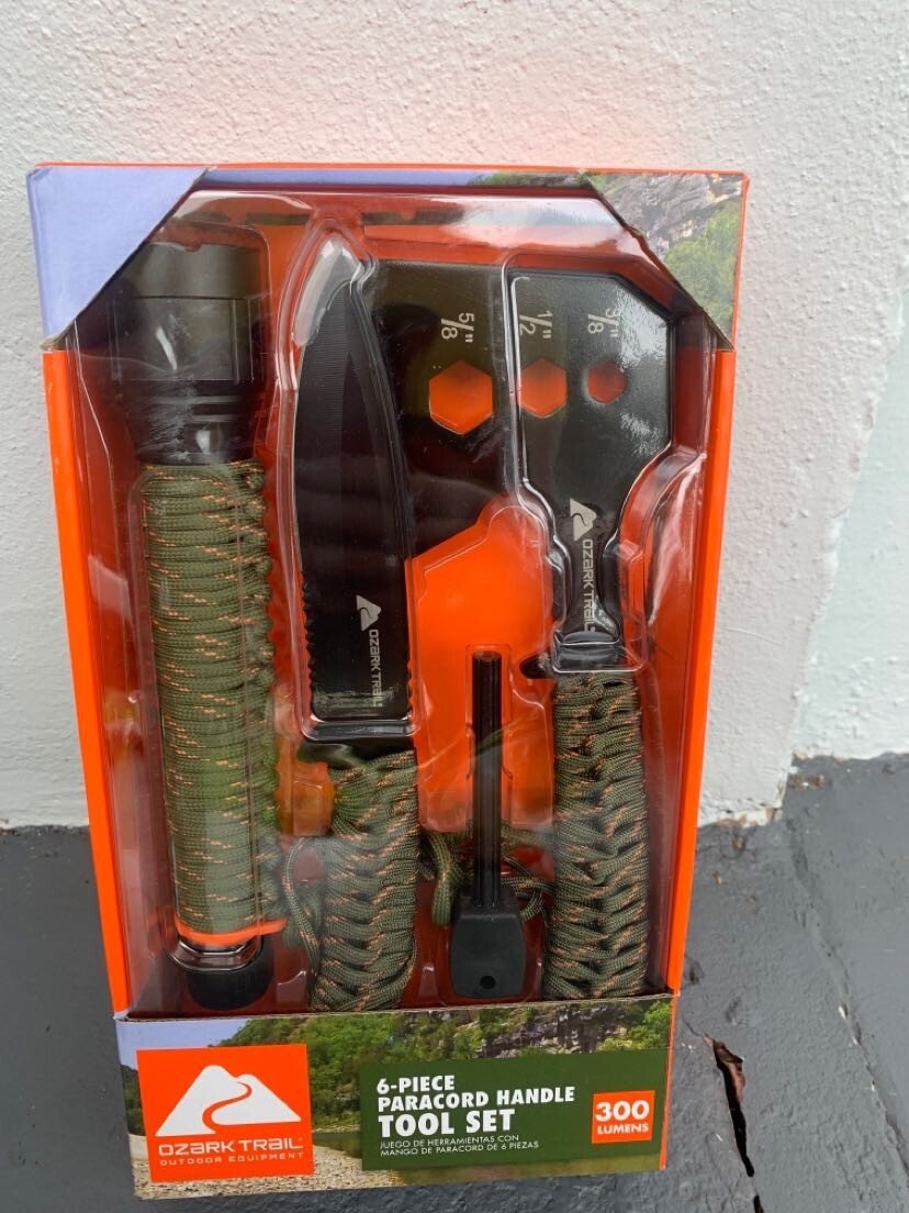 ozark trail Paracord handle 6pc tool set