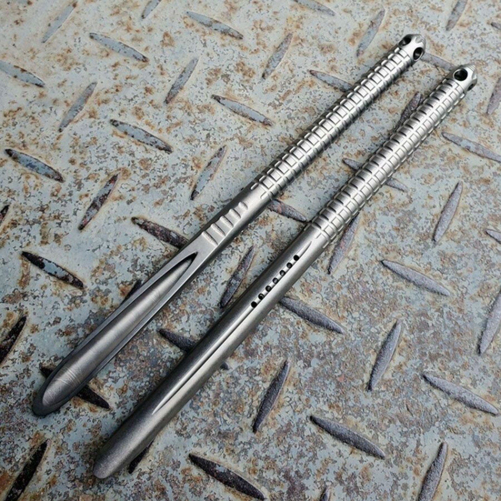 New Solid Titanium Alloy Tea Knife Crowbar EDC Portable Tool Tactical Straw Gift