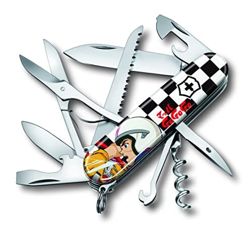 VICTORINOX Huntsman Mach GoGoGo Checkered Flag Knife 1.3713.7-X4 Camping