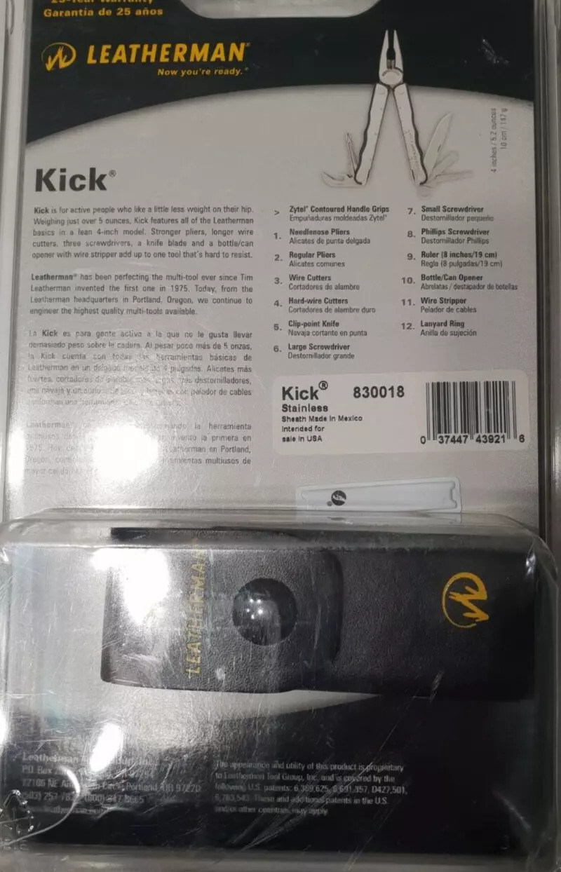 🔥🔥 Leatherman Kick Rare Retired Multi Tool Collectable New In Blister
