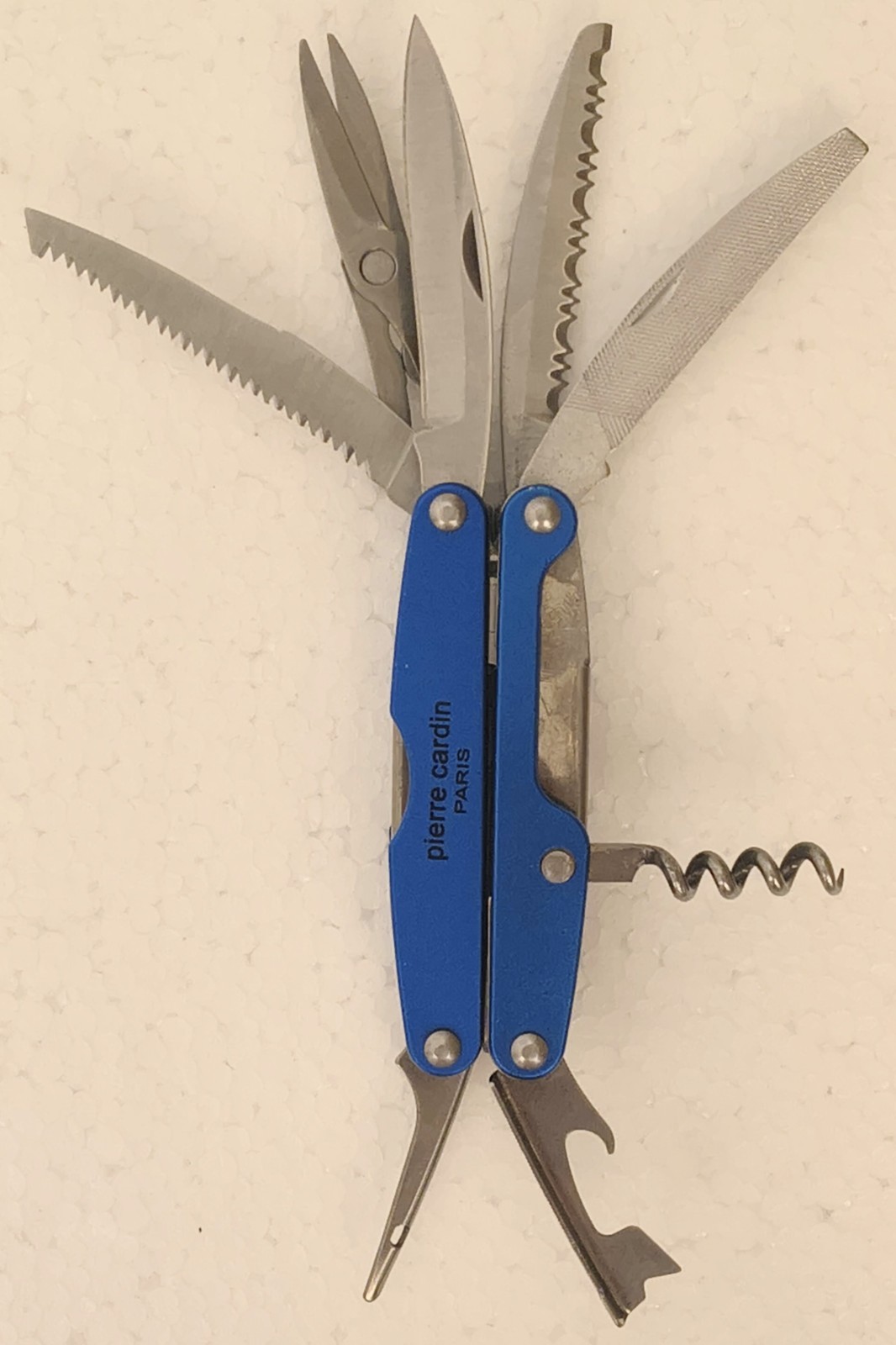 VERY RARE – PIERRE CARDIN PARIS MULTI UTILITY TOOL W/Sheath Leatherman?80s? 90s?