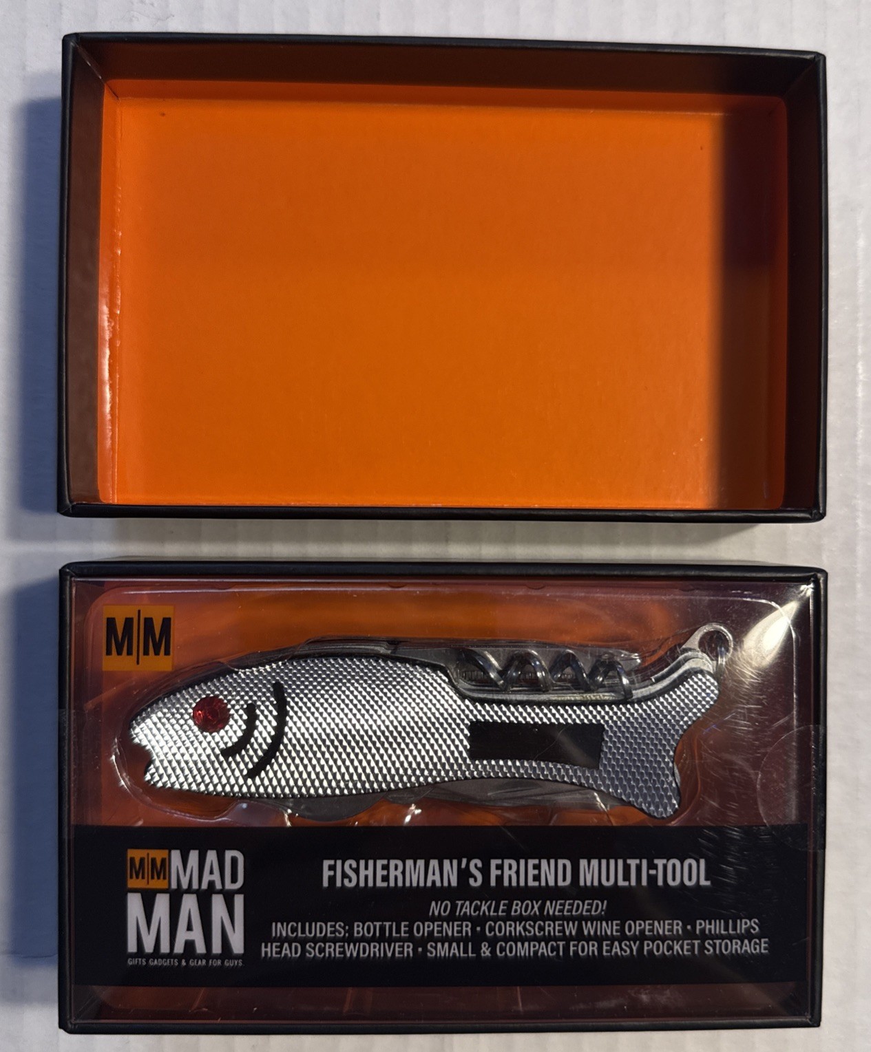 New Mad Man gifts Fisherman’s Friend Multi-Tool Bottle/Wine Opener Screwdriver
