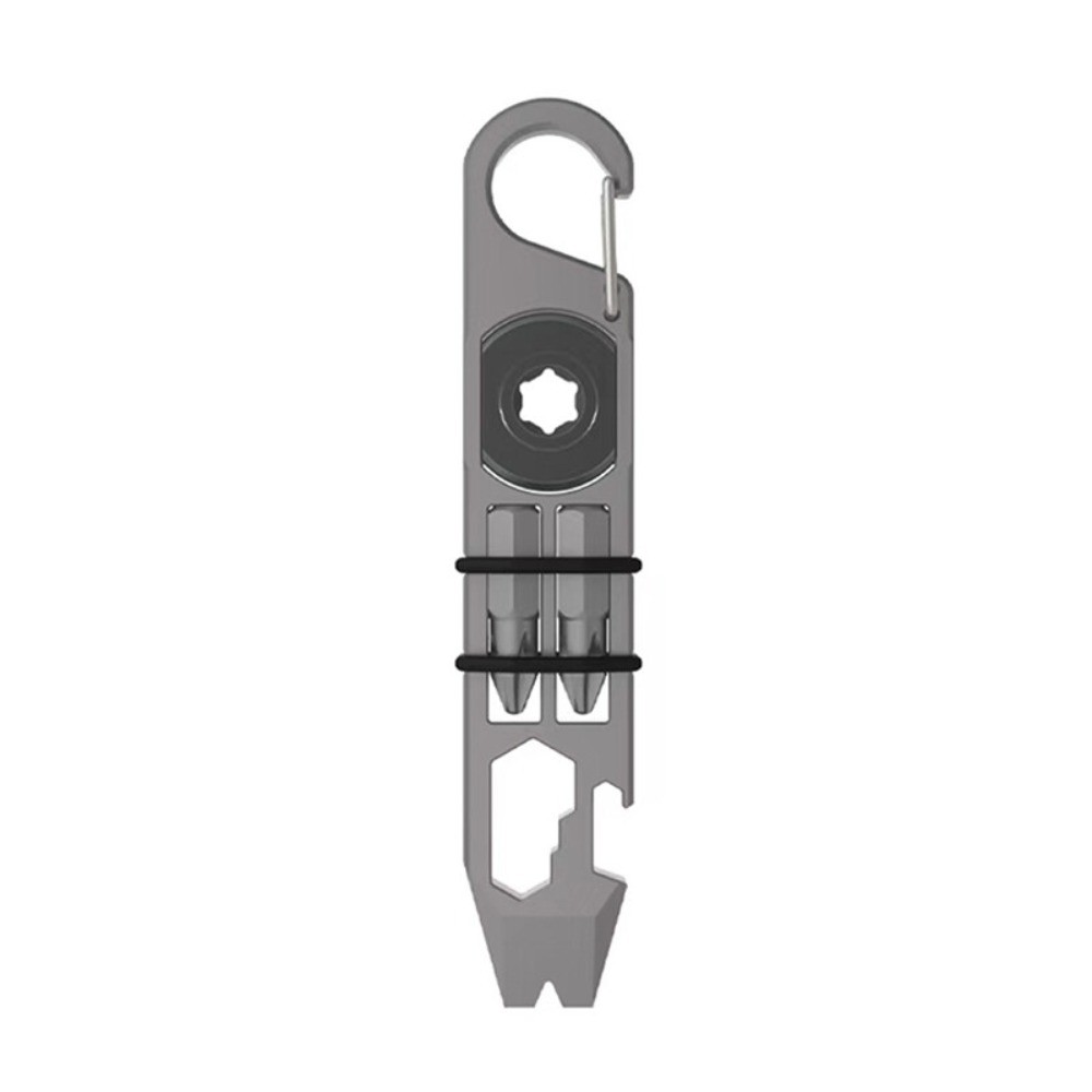 Titanium Alloy EDC Multi-function Crowbar Bottle Opener Wrench Screwdriver Tools