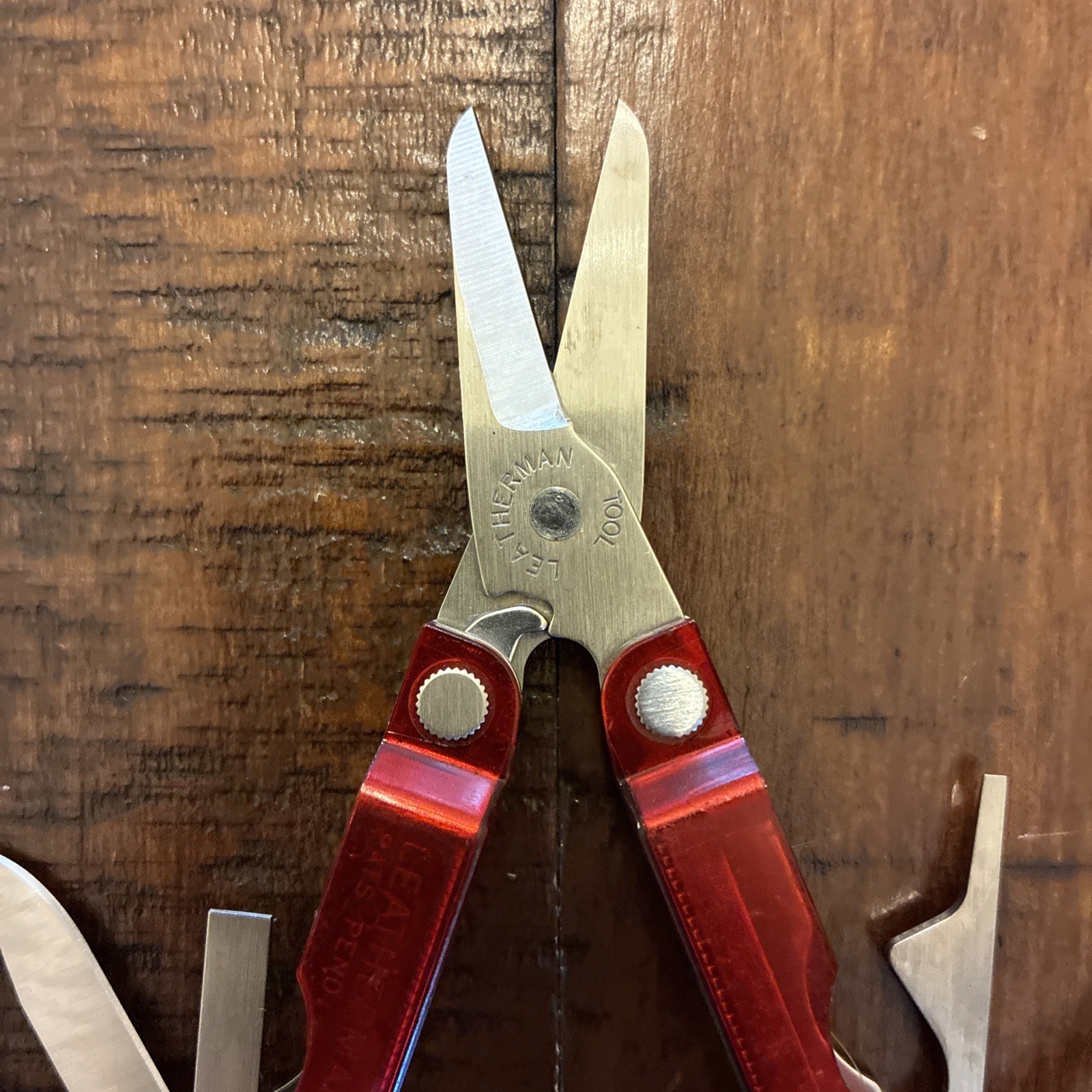 RARE Leatherman Micra Translucent Red Polycarbonate Multi Tool 08/01 USA