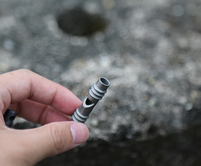 Titanium TC4 Safe Whistle SOS High Frequency Training EDC Outdoor Survival Tool