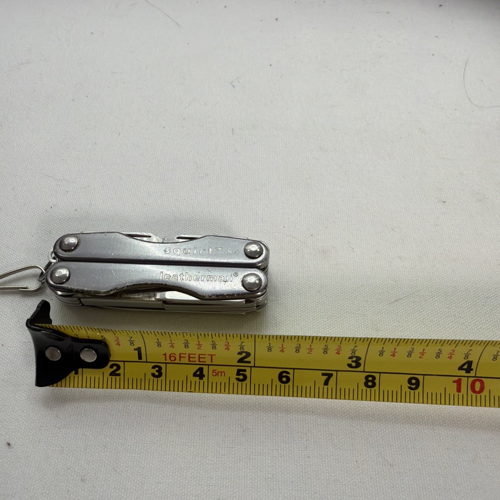 Leatherman Squirt S4 Multi-Tool, Key Ring, Retired, GRAY! Six Different Tools