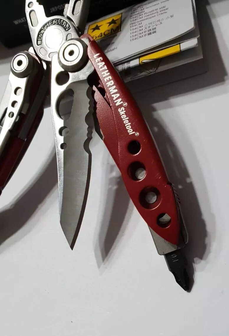 🔥 Leatherman Skeletool New Retired Rare Red (Not Rx) Limited Edition Very Rare