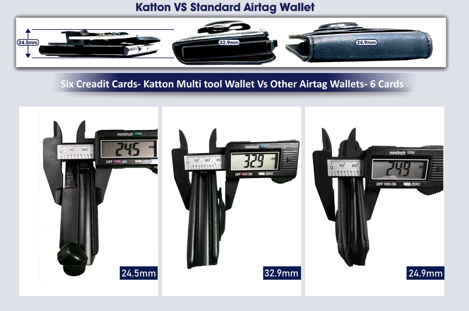 KaTTON EDC Multi Tool Wallet 30x Features Compact & Functional