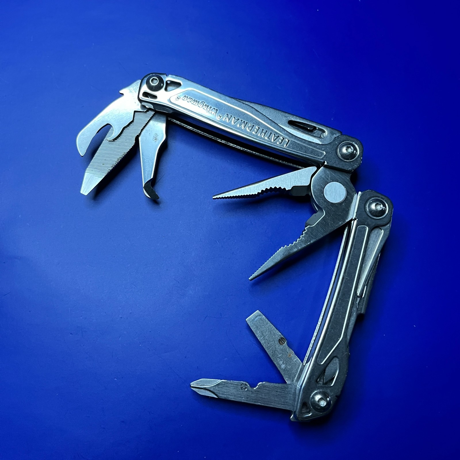 Leatherman Stainless Steel Wingman Multi Tool Scissors Knife Plier