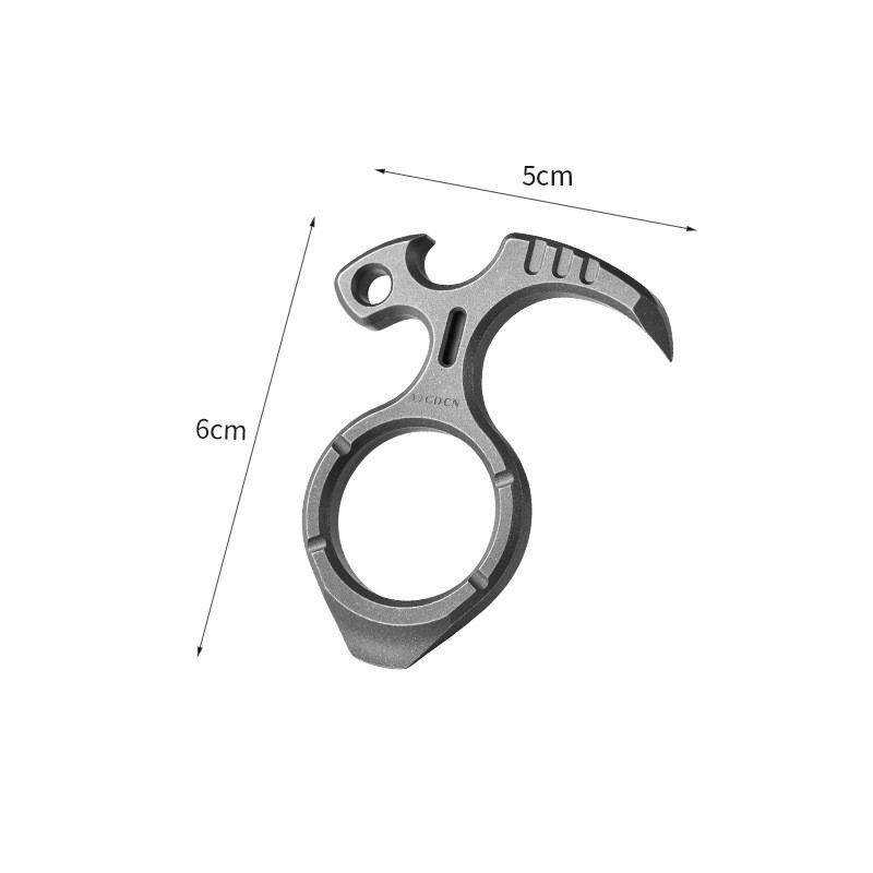RIHE Design TC4 TITANIUM PRY Bar TOOL sickle EDC bottle opener