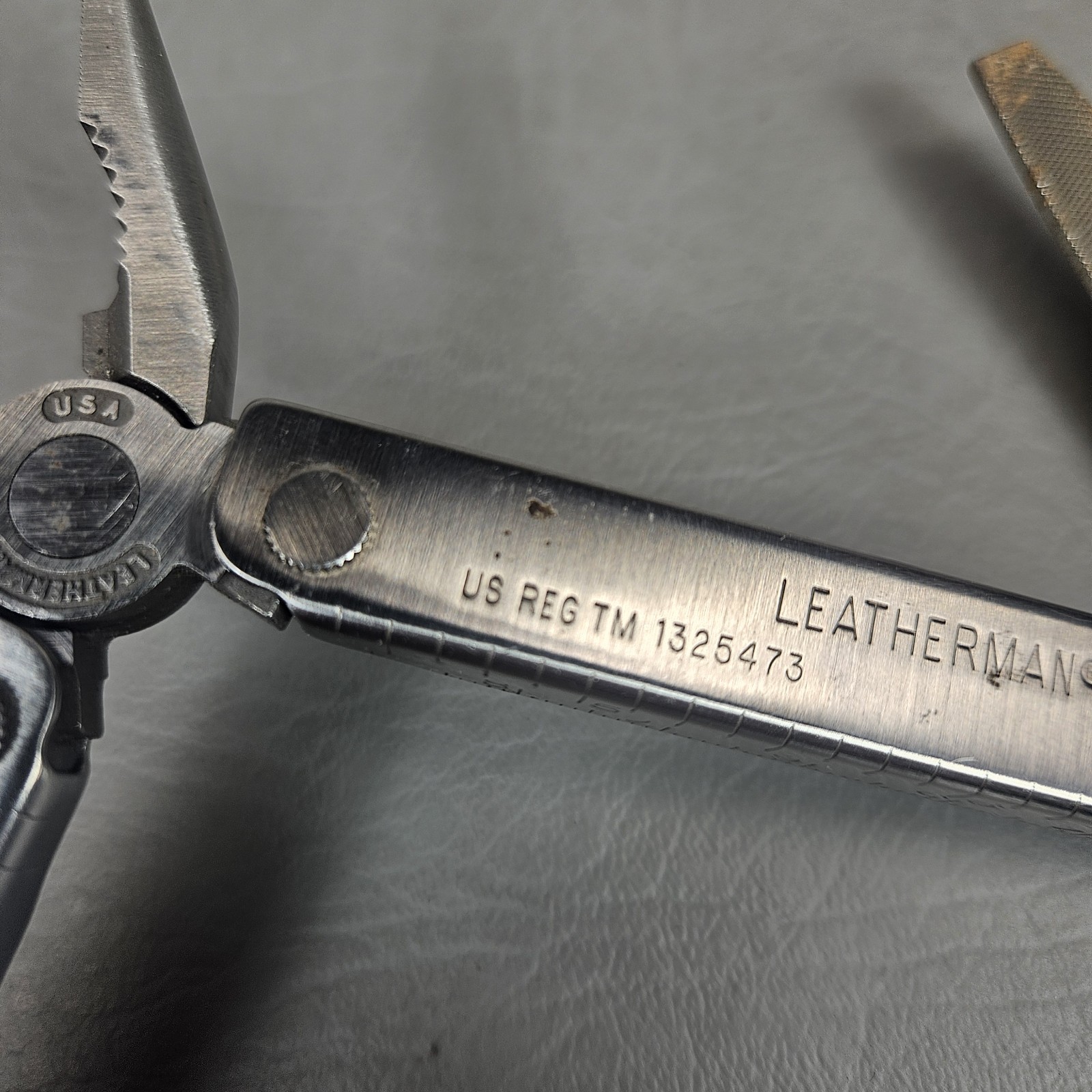 Vintage Leatherman Stainless Steel MultiTool Original Leather Sheath Portland OR