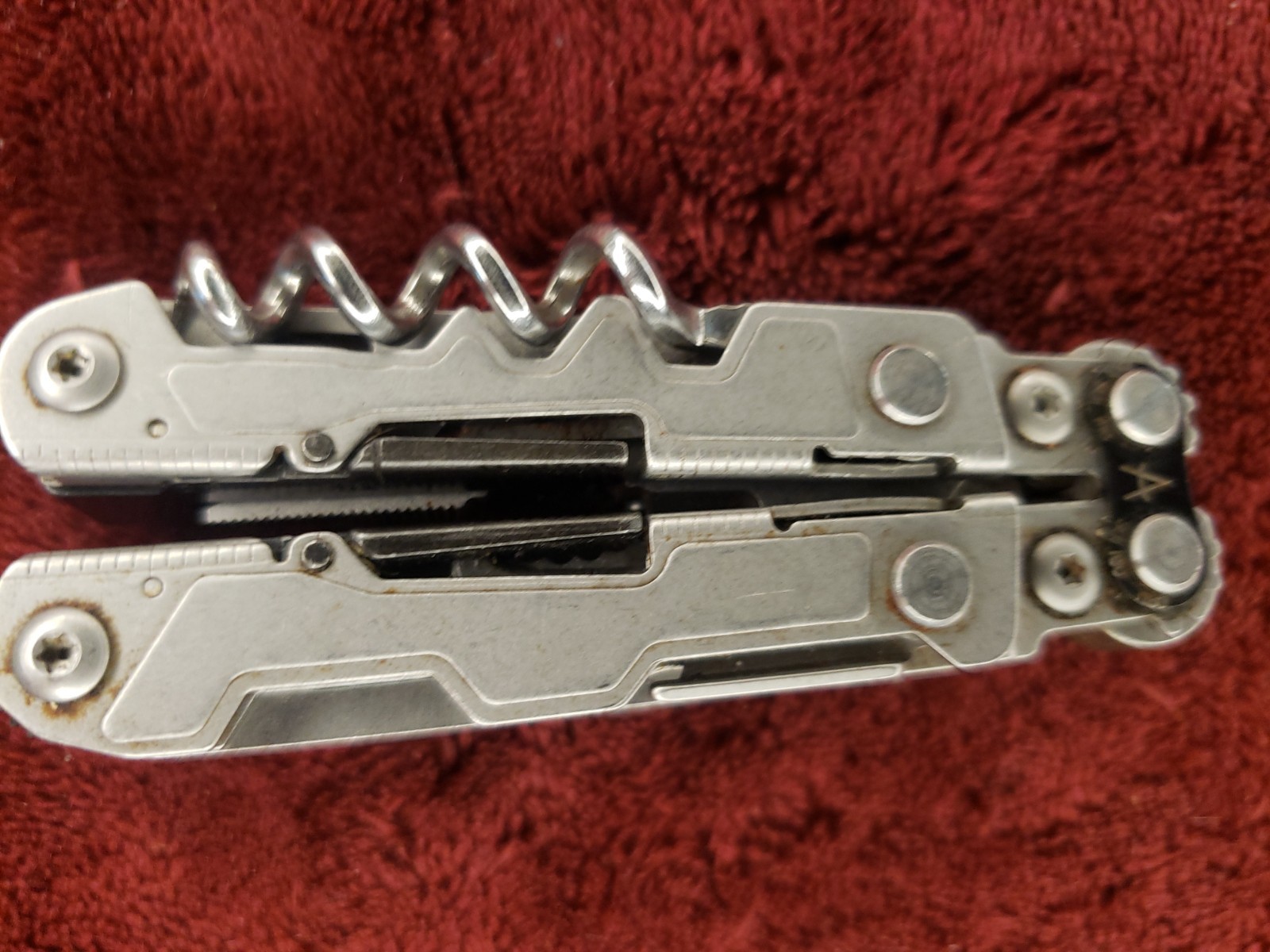 SOG PL1001-CP Stonewash PowerLitre Multi-Tool w/17 Tools corkscrew