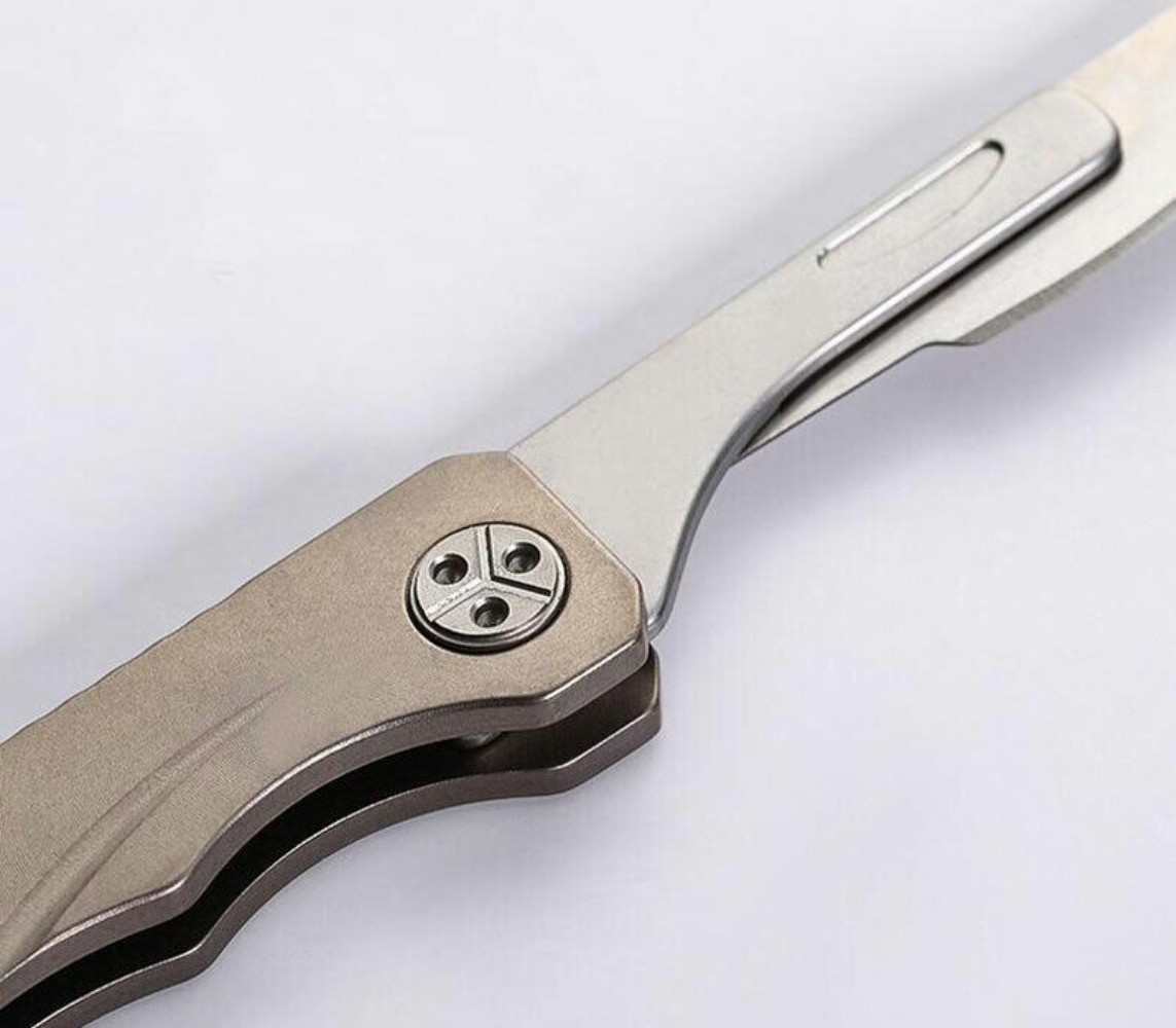 TC4 Titanium Utility Knife Scalpel Blade Pocket Folding Knife Outdoor Travel EDC