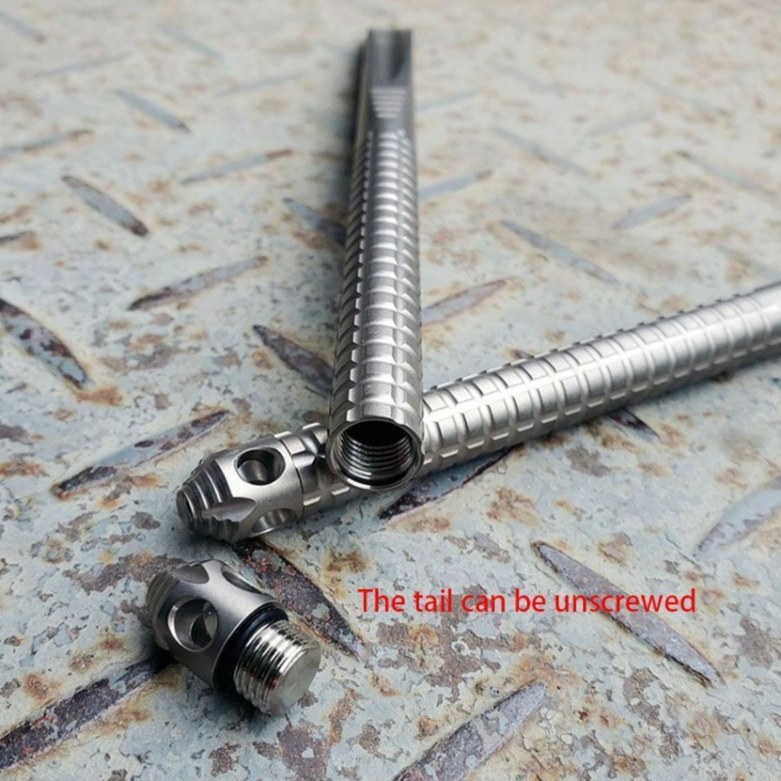 New Solid Titanium Alloy Tea Knife Crowbar EDC Portable Tool Tactical Straw Gift