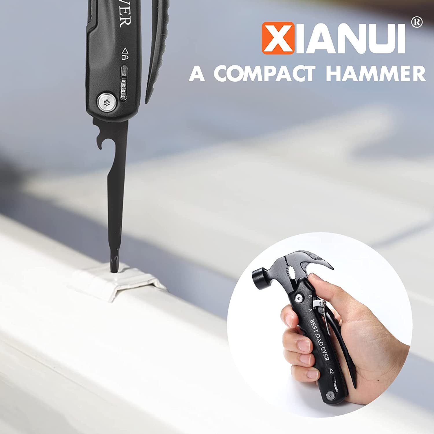 Gifts for Dad, 12 in 1 Multitool Hammer BEST DAD EVER, Dad Gifts from Daughter S