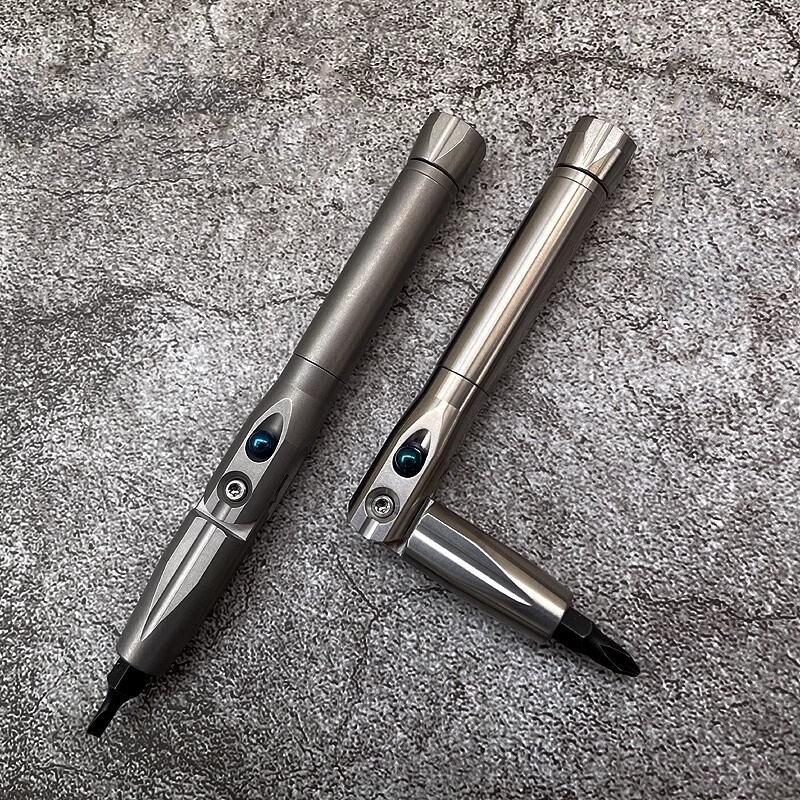 Titanium Folding Screwdriver Cross Slotted Bit EDC Multi Tools Fidget Spinner