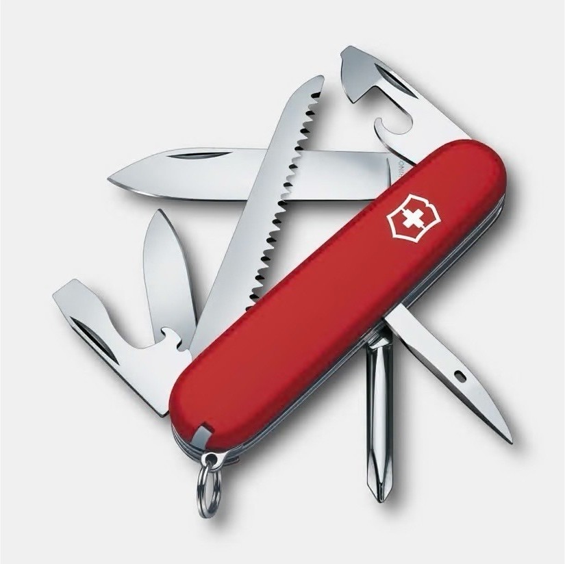 Victorinox Hiker Swiss Army Knife Multi-Tool 13 Functions Red