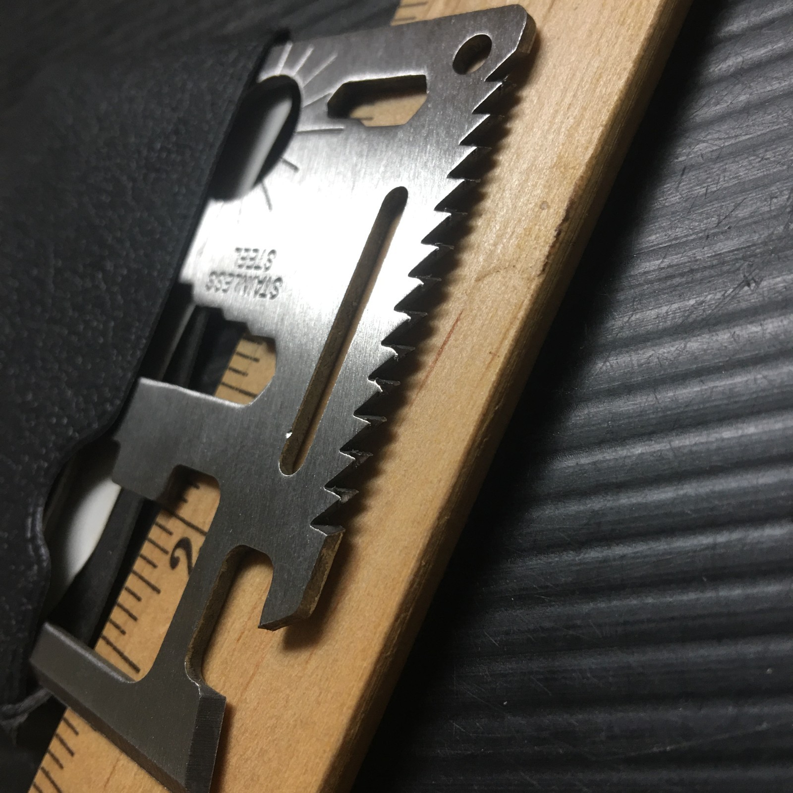 Vintage 1990s Stainless Steel 11-in-1 Multi-tool Portable Survival Kit & Manual