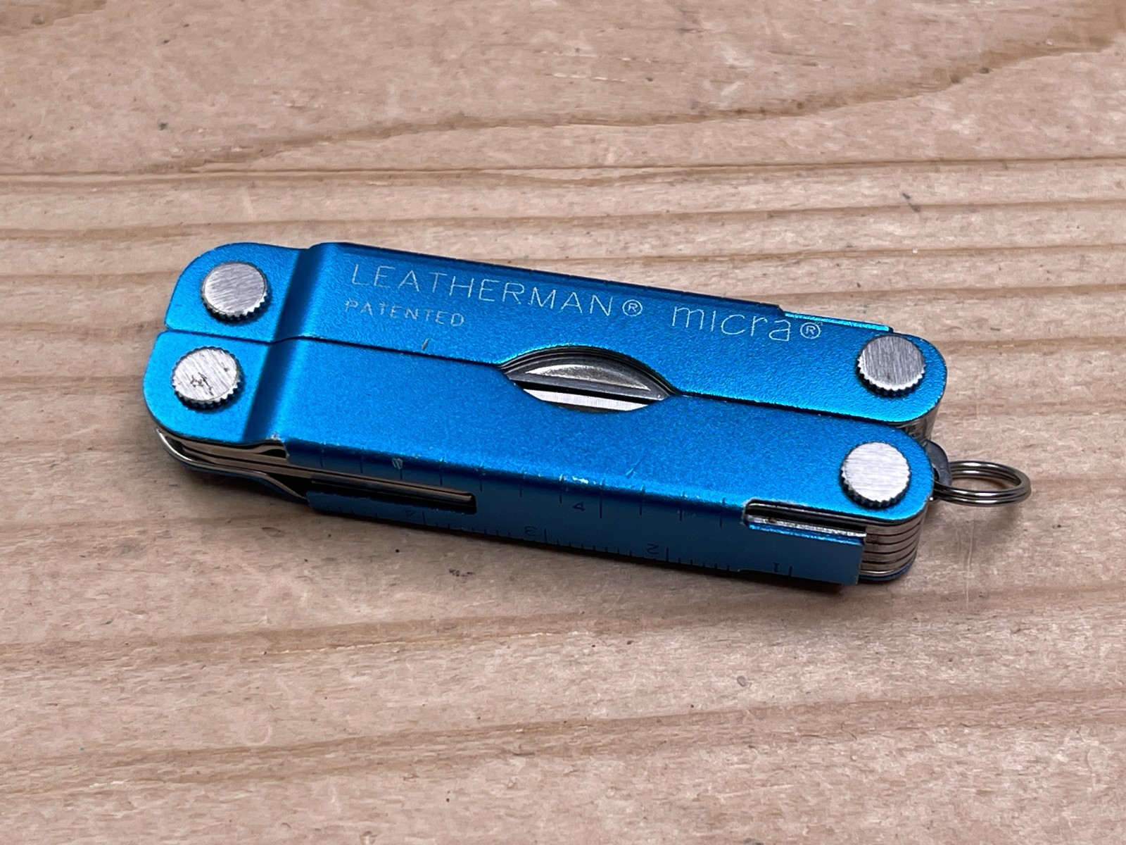 Leatherman Micra Blue Anodized Aluminum Multi-tool Knife w/ATF Logo 05/07
