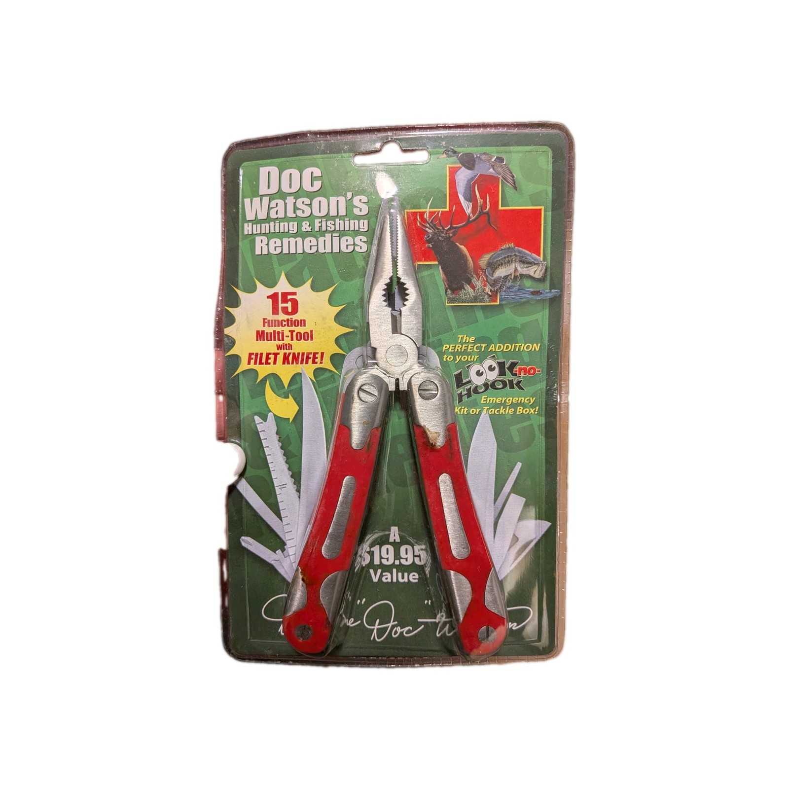 NEW Doc Watson’s Hunting & Fishing Remedies 15 Function Multi-Tool