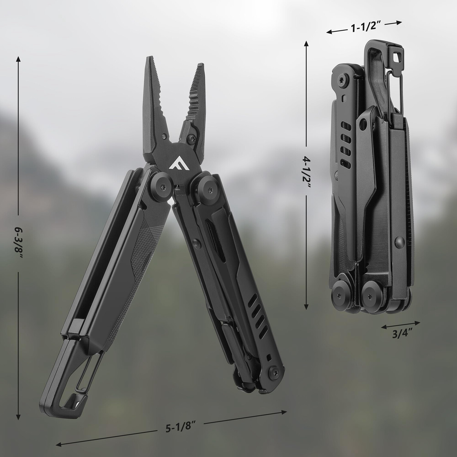 15 In 1 Multi Tool Pliers Portable Outdoor Survival Compact Folding Pocket Knife