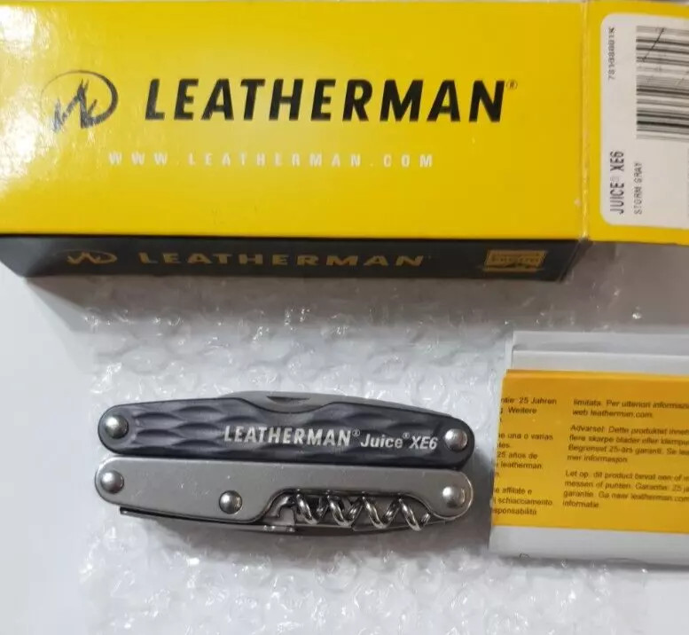 🔥 Leatherman Juice XE6 Storm Gray Collectable Retired Rare 18 Tools New in Box