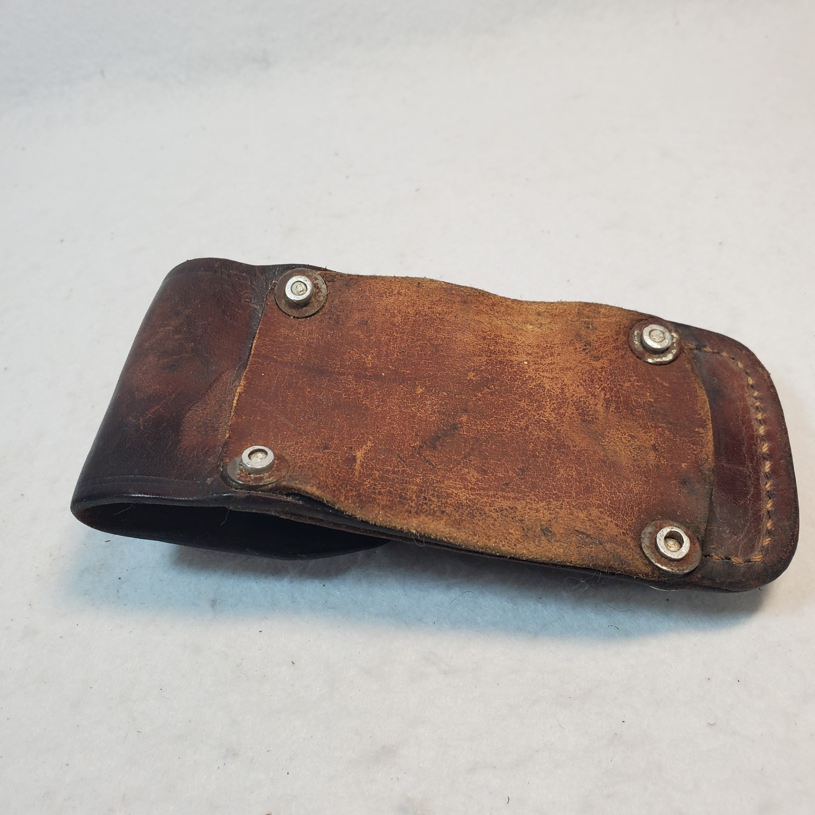 Vintage Schrade USA Tough-Tool ST1 Multi-Tool, Pliers Knife W/ Leather Sheath