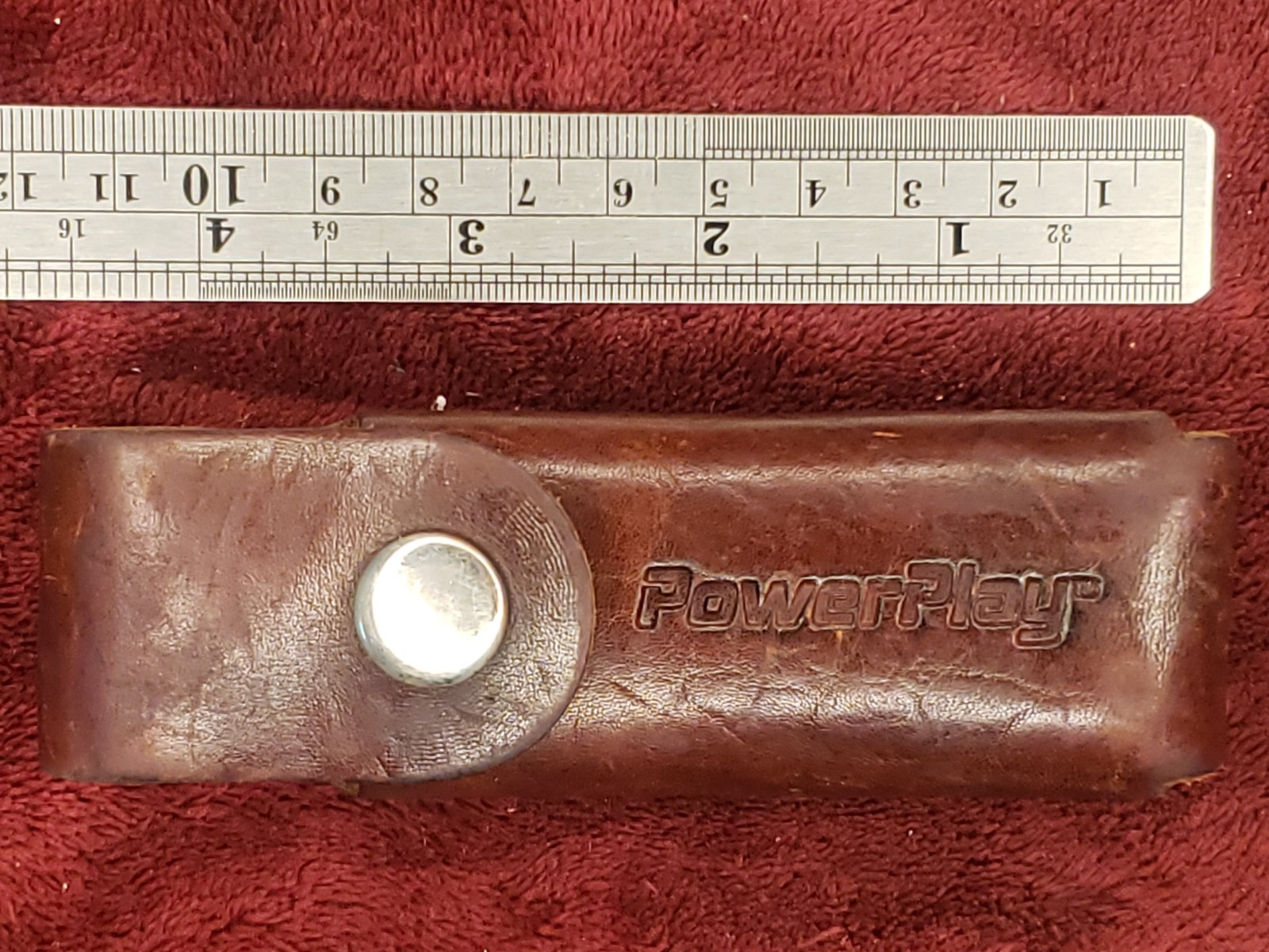 ORIGINAL LEATHER SHEATH FOR SOG MADE IN USA POWERPLAY 4 3/8 INCH POUCH