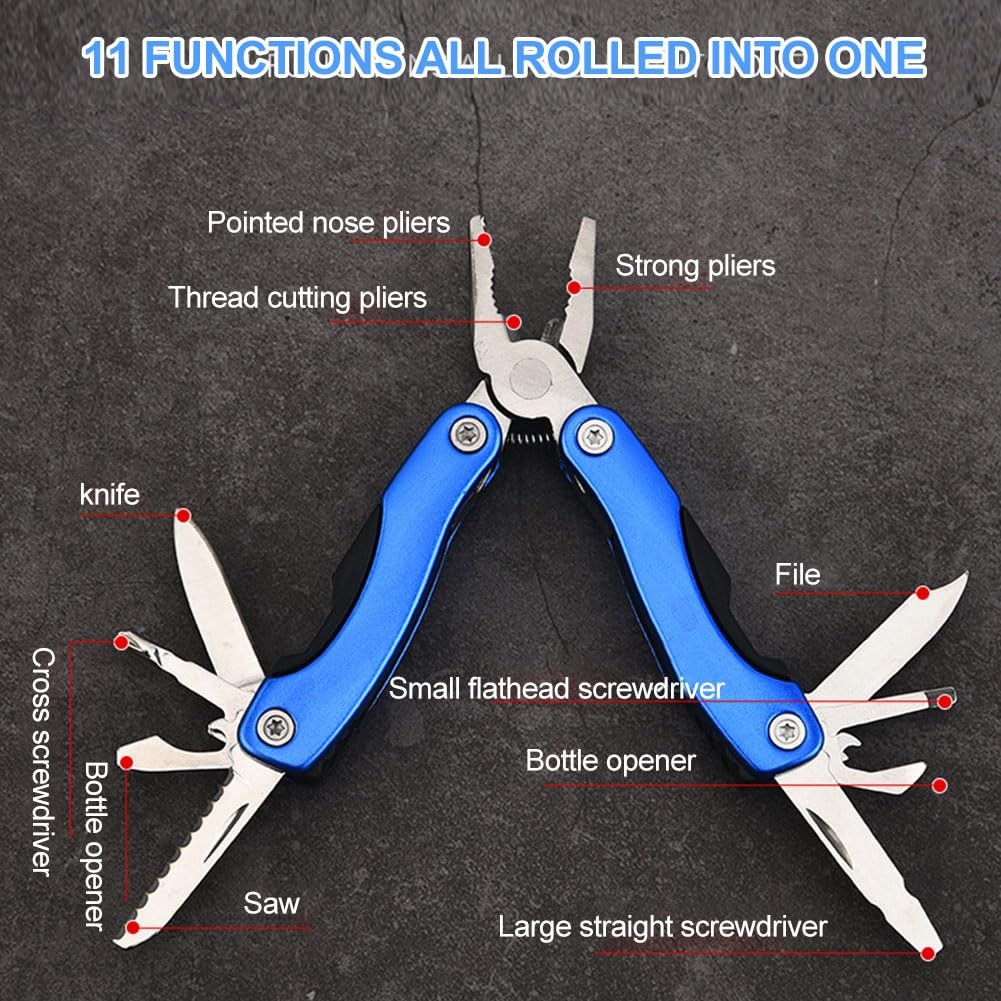 11 in 1 Folding Stainless Steel Multifunctional Pliers, Multi-Function Pliers, MultiT…