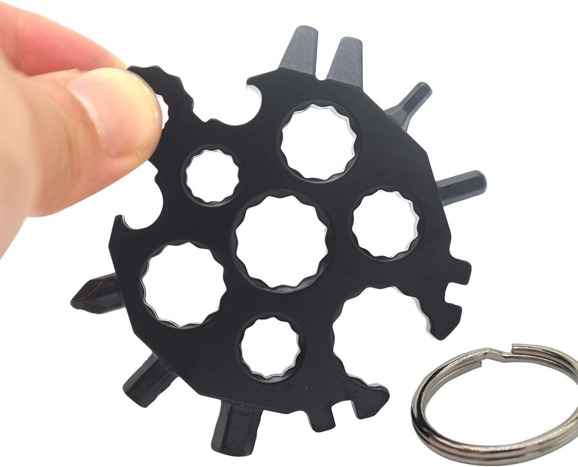 20-In-1 Multi Tool Snowflake Shape for Bottle Opener and Flat Phillips Screwdriv