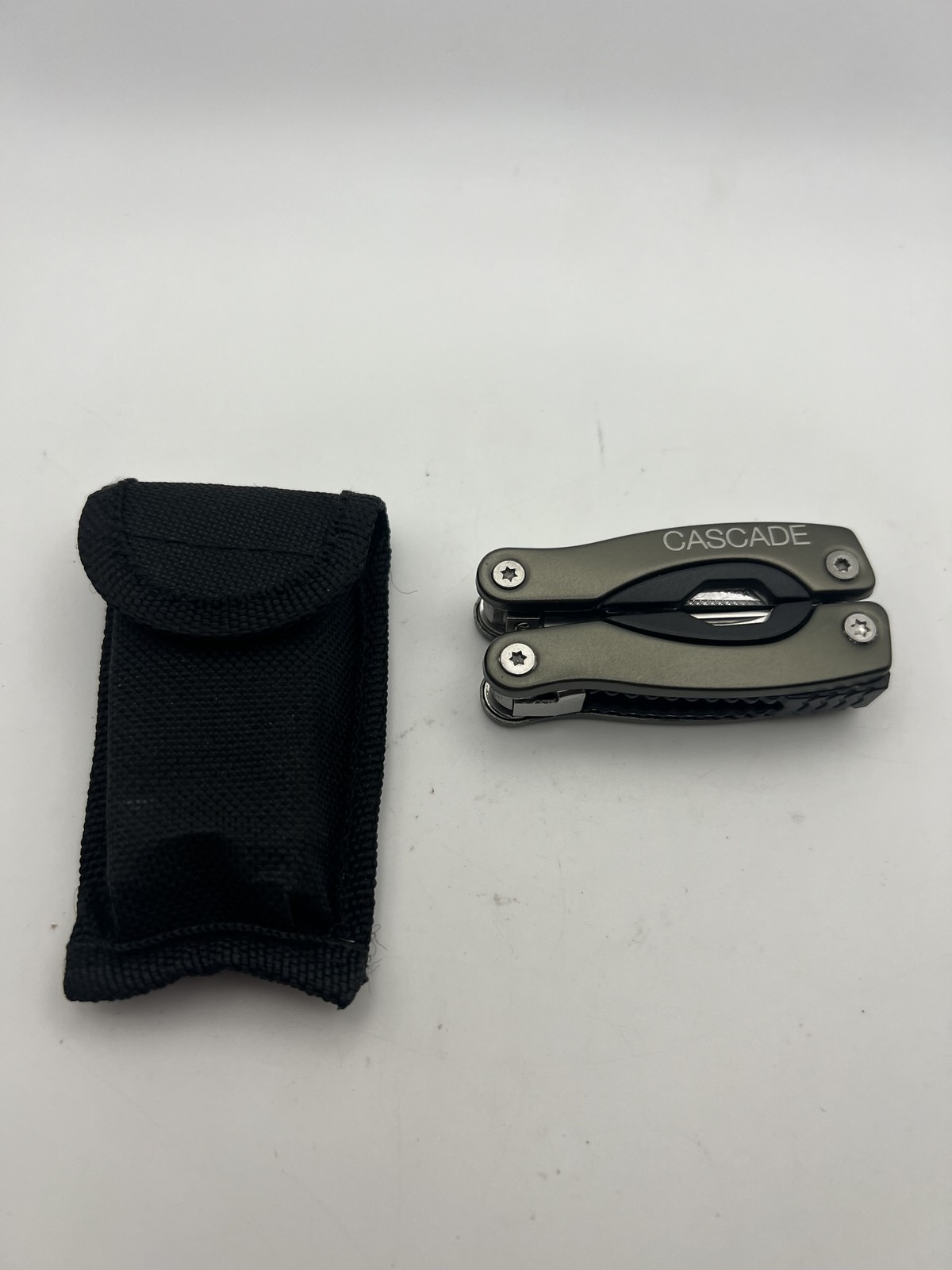 Cascade Multi Tool Pliers Pocket Knife With Sheath Stainless Steel Compact EDC
